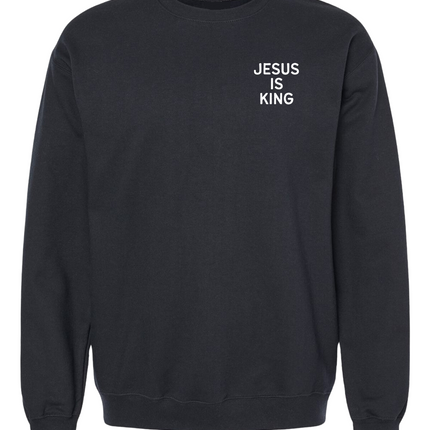 Jesus Is King Left Chest Sweatshirt