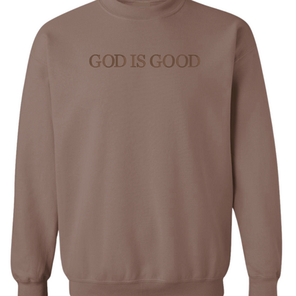 GOD IS GOOD Embroidered Sweatshirt