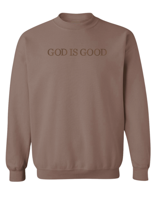 GOD IS GOOD Embroidered Sweatshirt