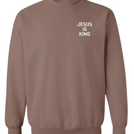 Jesus Is King Left Chest Sweatshirt