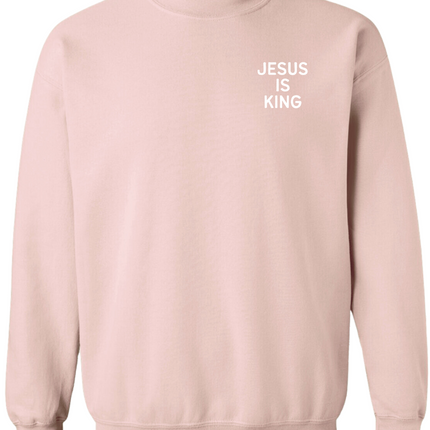 Jesus Is King Left Chest Sweatshirt