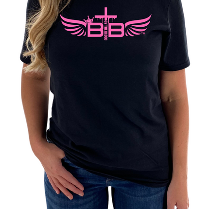 By The Blood Pink Womens Tee