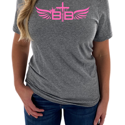 By The Blood Pink Womens Tee